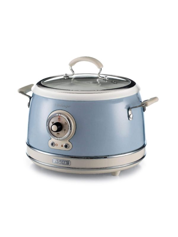 ARIETE CUOCIRISO VINTAGE CELESTE (2904/05) - 5 FUNZIONI COTTURA - 3.5LT (RISO 1.8LT) - 700W